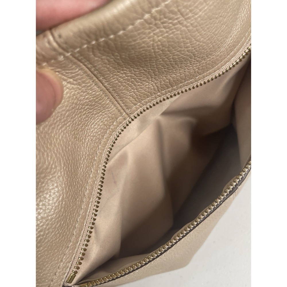 COACH 18889 PENELOPE Champagne Pearl Gold Pebbled Hobo Slouch 2011 FREE SHIPPING - Picture 13 of 16
